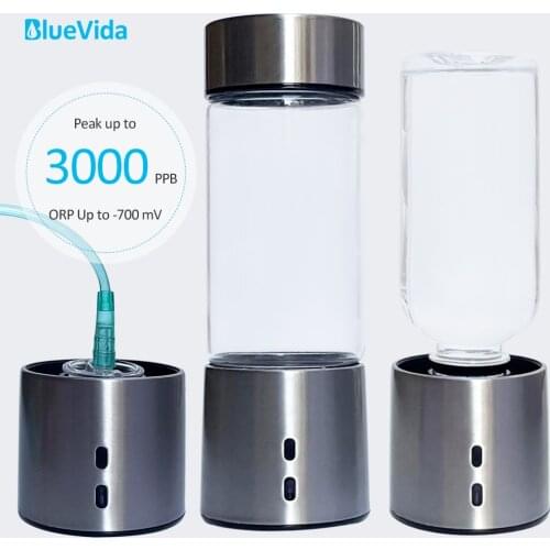 H2 Max 3000ppb SPE+PEM High-purity hydrogen rich water bottle,Hydrogen and oxygen separation,No Ozone,No Chlorine,No Oxygen