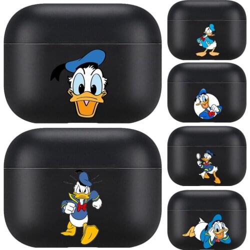 Donald Duck For Airpods pro 3 case Protective Bluetooth Wireless Earphone Cover for Air Pods airpod case air pod Cases black