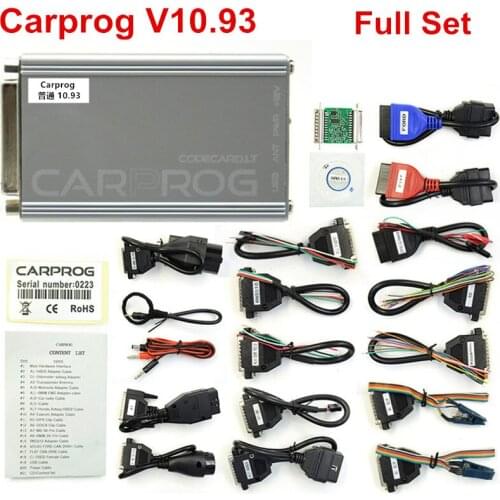 New Carprog V8.21/10.93 Car Prog Programmer ECU Programmer Chip Tunning Diagnostic Tool With 21 Adapters Car Repair Tool