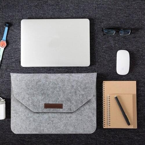 For MacBook Air Pro Laptop Bag Woolen Envelope Cover Sleeve Case New