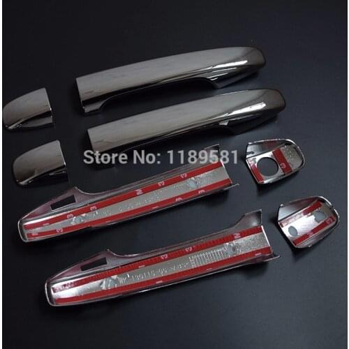 For Subaru Outback 2015 2016 2017 ABS Chrome Car Decoration Door Handle Cover Trim Molding