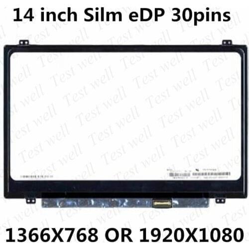 For Winbook 120S-14IAP Lenovo ideapad 81A5 HD 1366*768 OR FHD 1920*1080 eDP 30pins LCD Matrix 14.0 Notebook Glossy Matte Display