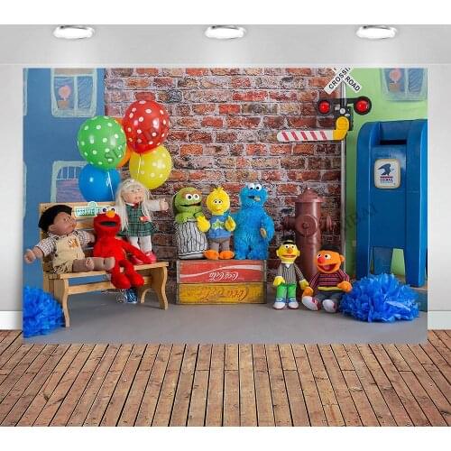 Toy Party Photography Background Ballons Baby Birthday Photography Backdrops Kids Photo Studio Baby Decoration Fotograf