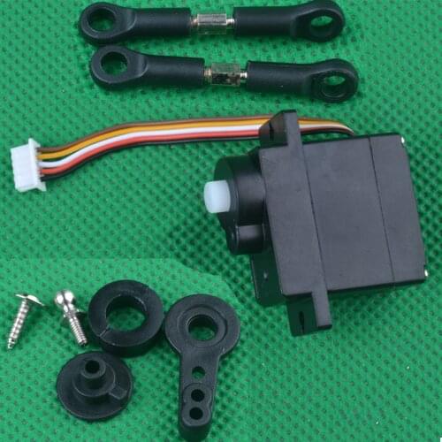 HBX 18859 18858 18857 18856 1/18 RC Car Spare Parts servo 18030 / servo arm 18015 / servo Pull rod 18014