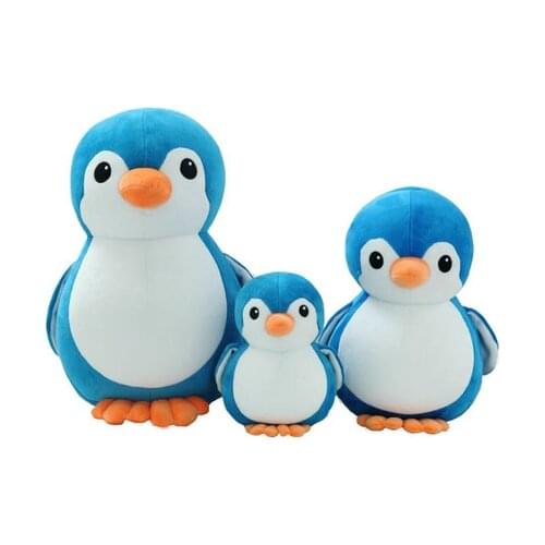 4 Colors 20-40cm Penguin Stuffed Plush Toy Penguin Doll Animal Cartoon Cute Birthday Gift QQ Good Quality Kid Present Kawaii