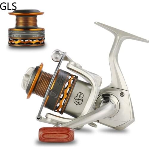 GLS NEW 1000-7000 Series Gear Ratio 5.2:1 High Speed Spinning Reel Professional Spare spool 12+1BB Fishing Tackles