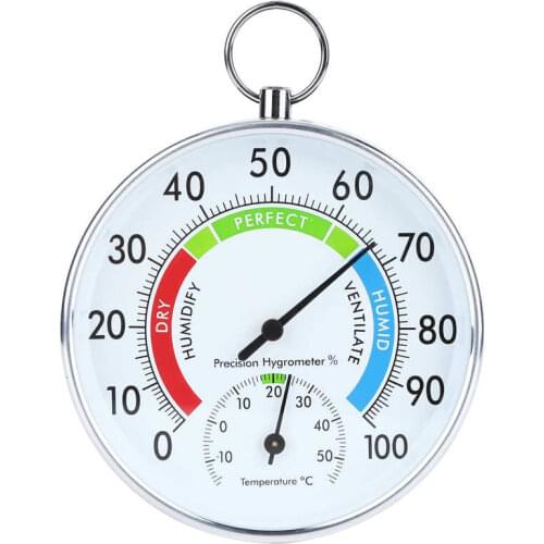 Greenhouse Indoor Thermometer Hygrometer Wall-Hanging Temperature Humidity Meter for Home Warehouse Office Garden Tools