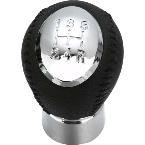 Leather Gear Stick For Mazda 3 BK RX-8 MPV Shift Knob Head For Mazda 6 GG 323 323F BJ 626 GF GW 5 Speed Lever Change Knob