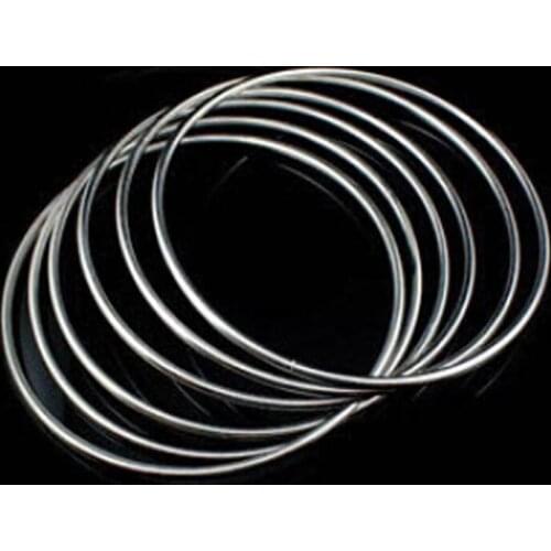 Chinese Linking Rings 6 Rings Set,Magnetic Lock 30cm - Chrome - magic tricks,Stage magic,comedy,mentalism,Illusion,wholesale