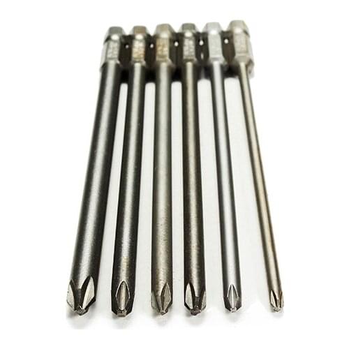 Hand Tools Ferramentas Manuais Watch 2 Sets/lot _ 6pcs 150mm 3mm-6mm Magnetic Hex Cross Head Screwdriver Bit Set Electric