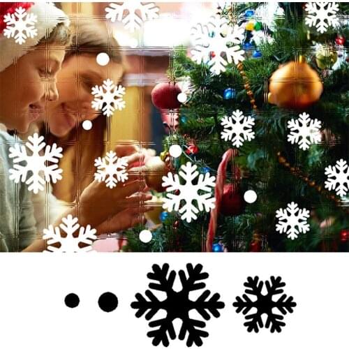 Snowflake Stickers Winter Window Decal Glass Wall Sticker New Year Christmas Tree Decoration Kids Room Home Snow Decor