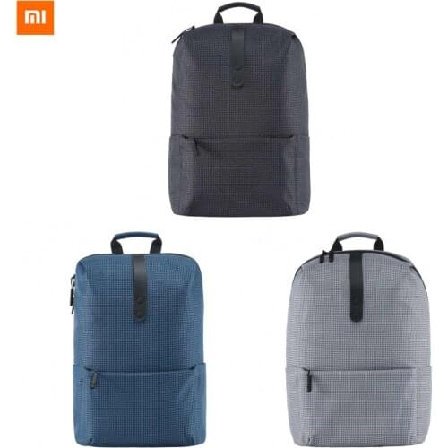 3colors Original Xiaomi Shoulder Bag SchoolBag Backpack Polyester Material Zipper Leisure Style For Man Woman Casual