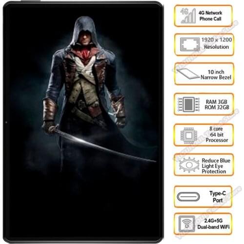 Sales Resolution 1920x1200 IPS 10 inch Octa Core TABLET Android 9.0 tablet pc 3GB RAM 32/64GB 8.0MP Cameras 4G LTE Phone tablet