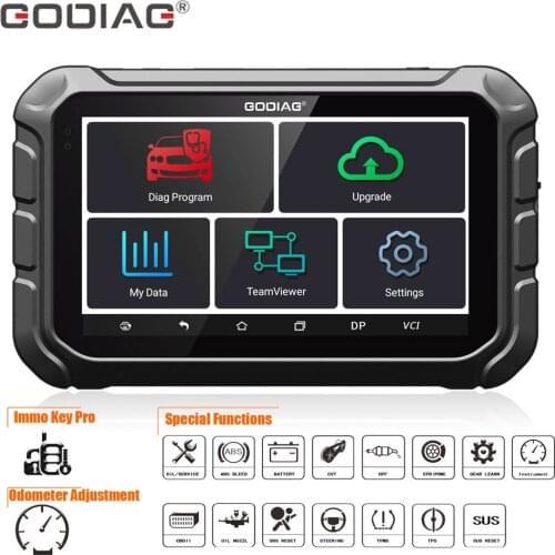 GODIAG GD801 Programmer Support Key Programming/Mileage/ABS/EPB/TPMS/EEPROM Multi-languages Free Update Online Get Free GT100