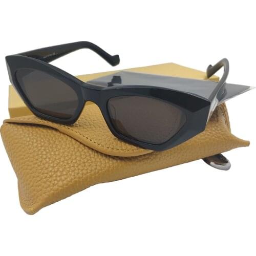 Sale 2021 New Brand Square Acetate Sunglasses Women Shades Vintage Black Weird Sunglasses Aesthetic Trendy Sun Glasses For Women
