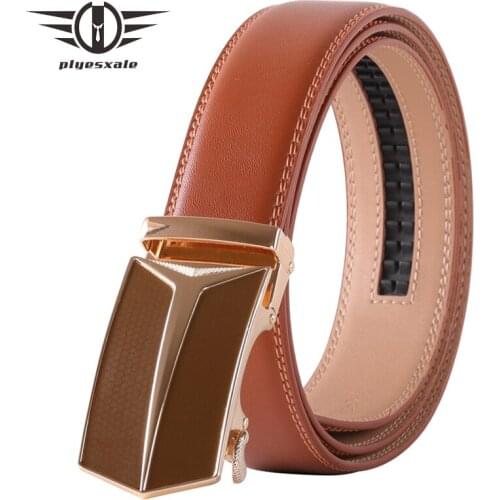 Plyesxale Mens Belts Leather For Jeans Casual Ceinture Homme High Quality Brown Waist Belt Men Designer Fashion Belt Man B110