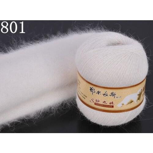 50 gram Long-haired Mink Wool Cashmere Knitting Yarn Hand-knitted for Scarf Sweater Genuine