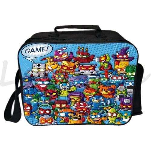 Super Zings Lunch Bag for Kids Students Portable Lunch Box Superzings Food insulation bag Teens Functional Lunchbags Cooler bags