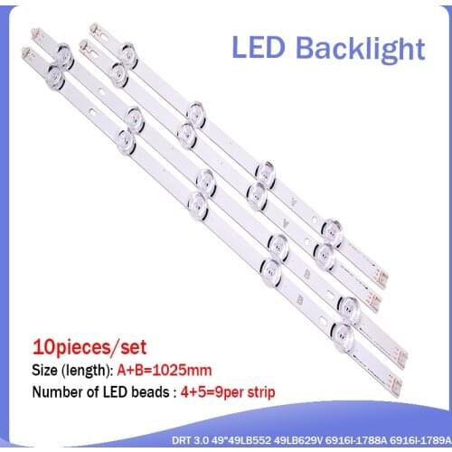 LED Backlight strip For LG 49LB620V Innotek DRT 3.0 49"49LB552 49LB629V 6916l-1788A 6916l-1789A 49LF620V 49UF6430 6916L-1944A