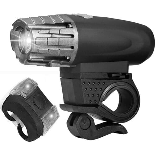 Bicycle Headlights Highlight Mountain Bike Headlights Waterproof LED Warning Lights Taillights USB Charging Headlights