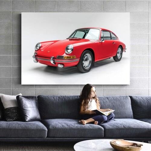 Vintage Car Porsches 911 Old Vehicle Sportscar Posters Wall Art Print Canvas Paintings For Home Decor