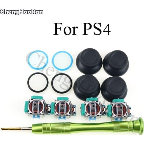 ChengHaoRan For PS4 Controller Analog Thumb Joystick Repair Parts Replacement Sensor Module Potentiometer & Thumb Stick Parts