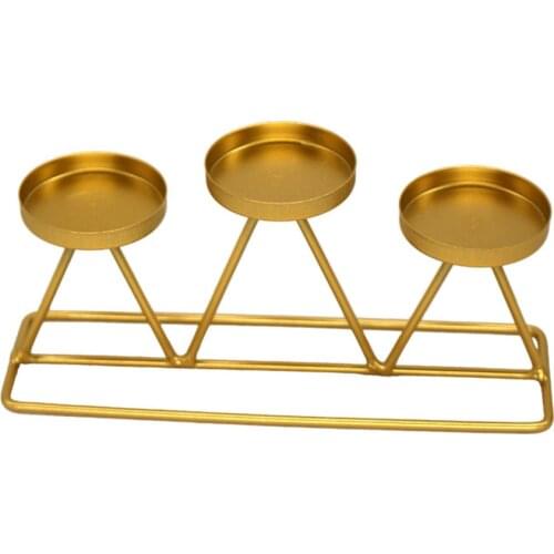 1xCandle Holder Triangle Geometric Candle Holder Candlesticks Table Wedding Dining Decorative High Quality