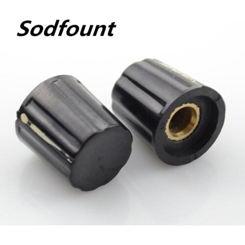 10pcs K16-1 potentiometer bakelite knob potentiometer cap knob cap potentiometer handle inner diameter 6mm