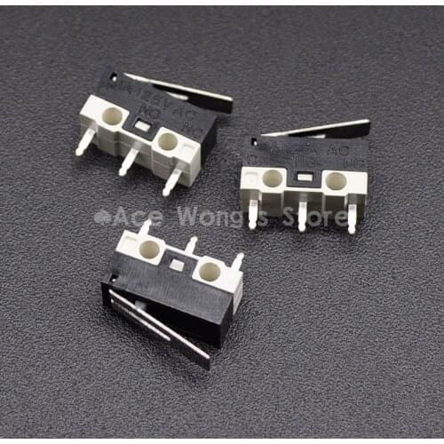 10Pcs Limit Switch Push Button Switch 1A 125V AC Mouse Switch 3Pins Micro Switch