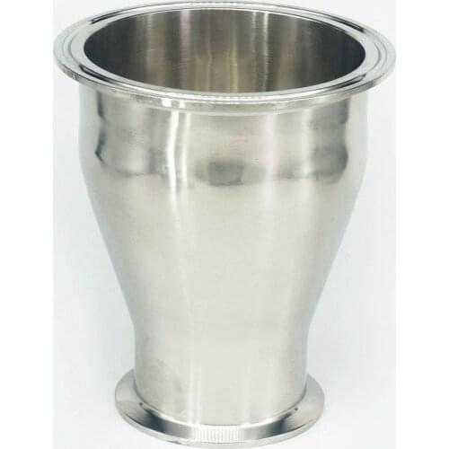 102mm to 76mm Pipe OD 4" to 3" Tri Clamp 304 Stainless Steel Reducer Fitting Homebrew