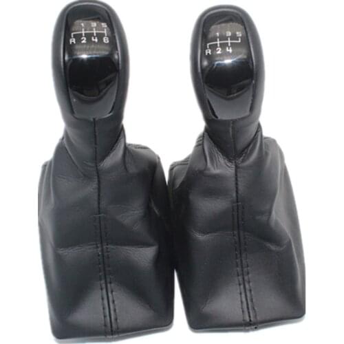5 Speed 6 Speed Gear Stick Level Shift Knob With Leather Boot For Mercedes-Benz E-Class W211 2002 2003 2004 2005 2006