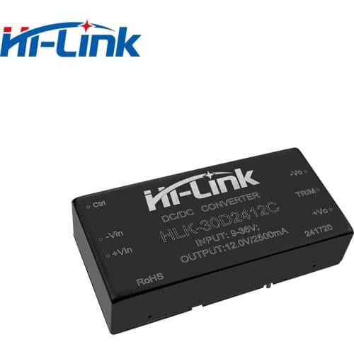 Free shipping 12V 2.5A dc dc power converter hilink original 9-36Vdc