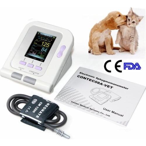 CONTEC 08A-VET Electronic Sphygmomanometer Digital Veterinary NIBP Blood Pressure Monitor Probe Animal ARM Circuference Cuff