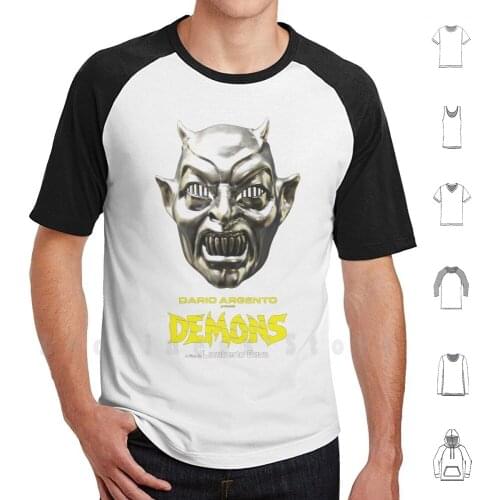 Demons - Mask T Shirt Cotton Men DIY Print Demon Film Horror Metropol Geretta Dario Argento Lamberto Bava Demoni