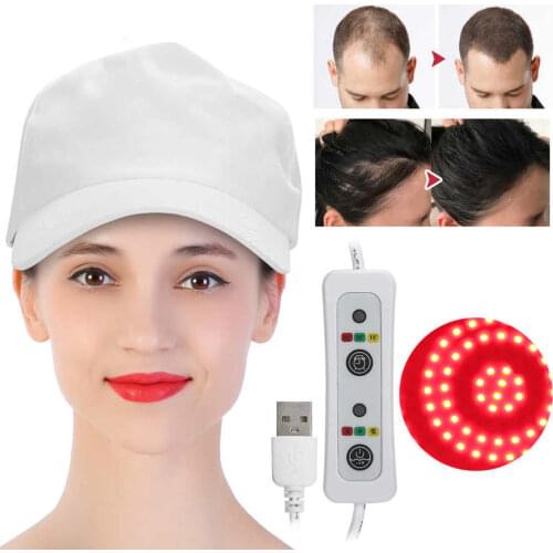 94/108pcs Lamp Beads Hair Growth Hat Oil Control Hair Loss Treatment Therapy Instrument White Hat Hair Care Tool