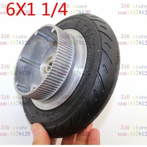 Good quality 6x1 1/4 tyre wheel 150MM Scooter Wheel Aluminium Hub Inner Tube wheel Electric Scooter 6 Inch Pneumatic Tire