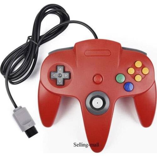 N64 Controller Gamepad Joystick Joypad Game Pad Long Wired For Classic 64 Consoles Games N64 Port Interface Transparent