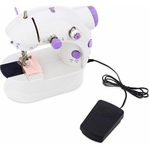 Mini Electric Sewing Machine 2 Speed Portable Desktop Handheld Household with LED Light US Plug
