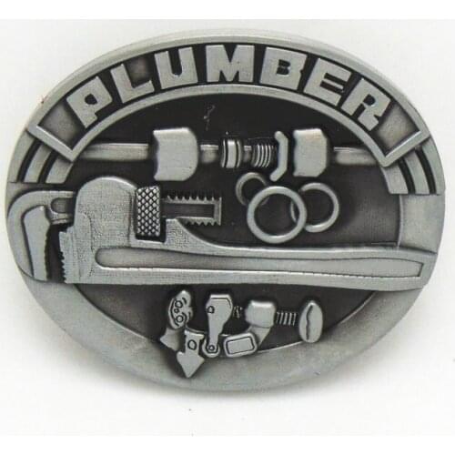 Fashion Plunber Tool Belt Buckles Oval Western Belt Buckle Metal for Men Apprael Accessories Free Shipping