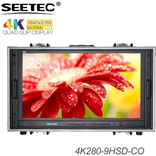 Seetec 4K280-9HSD-CO 28 Inch 4K Broadcast Monitor for CCTV Monitoring Making Movies Ultra HD Carry-on LCD Director Monitor