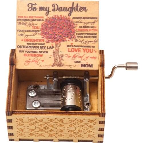New handcranked music box, you are my sun theme song \Love Dad, Love Mom, Love Daughter, Love Wife\ Christmas Gift Birthday Gift