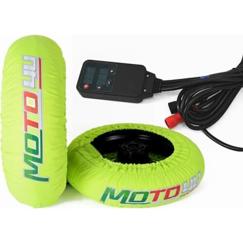 New Motorcycle Racing Wheel Digital Tire Warmer Front and Rear Race Motorbike Accesssories Tyre Warmer Heating Cover 120 180 200