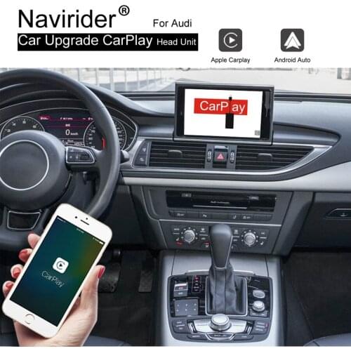 Car Upgrade Audio Video System Airplay Wireless Carplay Andriod Auto For AUDI A7 A6 C7 2012-2018 GPS Map interface Black