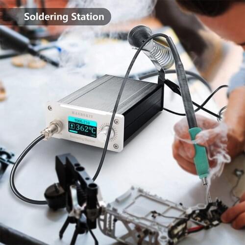 Soldering Station 1s Fast Heating 5 Pin OLED 1.3 Display Adjustable Temperature Digital Electronic With Soldering Tips Welding