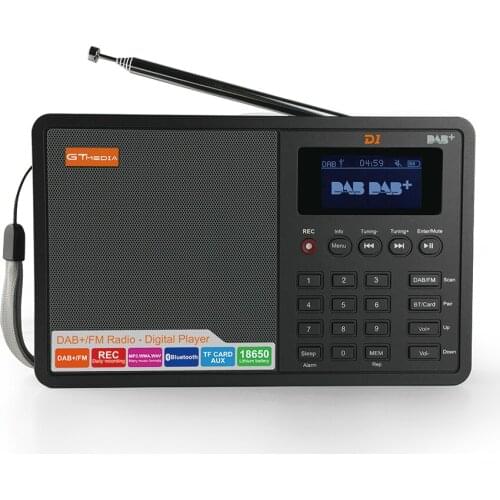 [Genuine] GTMedia D1 DAB + FM RDS Radio 2.4" LCD Color Display BT4.0 Digital Radio DAB FM Alarm