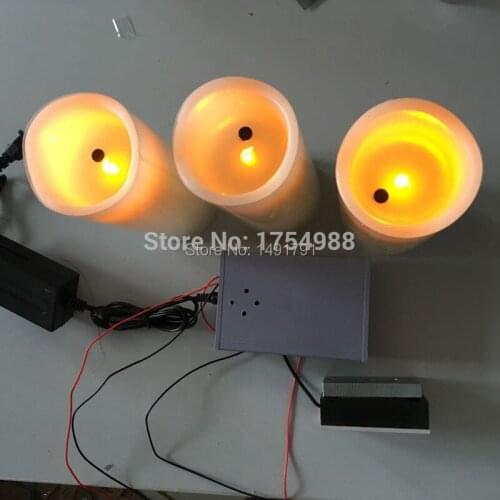 Real life escape room game prop, TAKAGISM game prop, blow candles in sequence blow sensors blow on the lamps to open the door