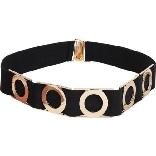 Womens Black Belt With Letters Gold Metal Buckle Casual Jeans Waist Belt With Hole Designer Style Femal Dress Waistbelt