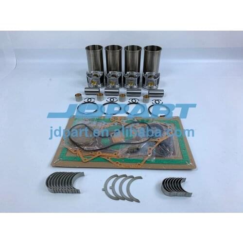 4M40 Rebuild Kit With Engine Bearings Cylinder Liner Piston Rings Full Gasket Kit For Mitsubishi