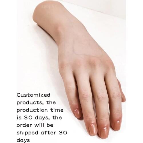 Hand model silicone Customized shipped in 30 days beauty hand shooting props artwork decoration real manicure nail art TGZS02