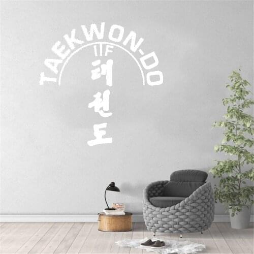 Taekwon-do Wall Decals Karate Taekwondo Sport Wall Decal Fighting Sports Poster Removable Home Decor Vinyl dw8632